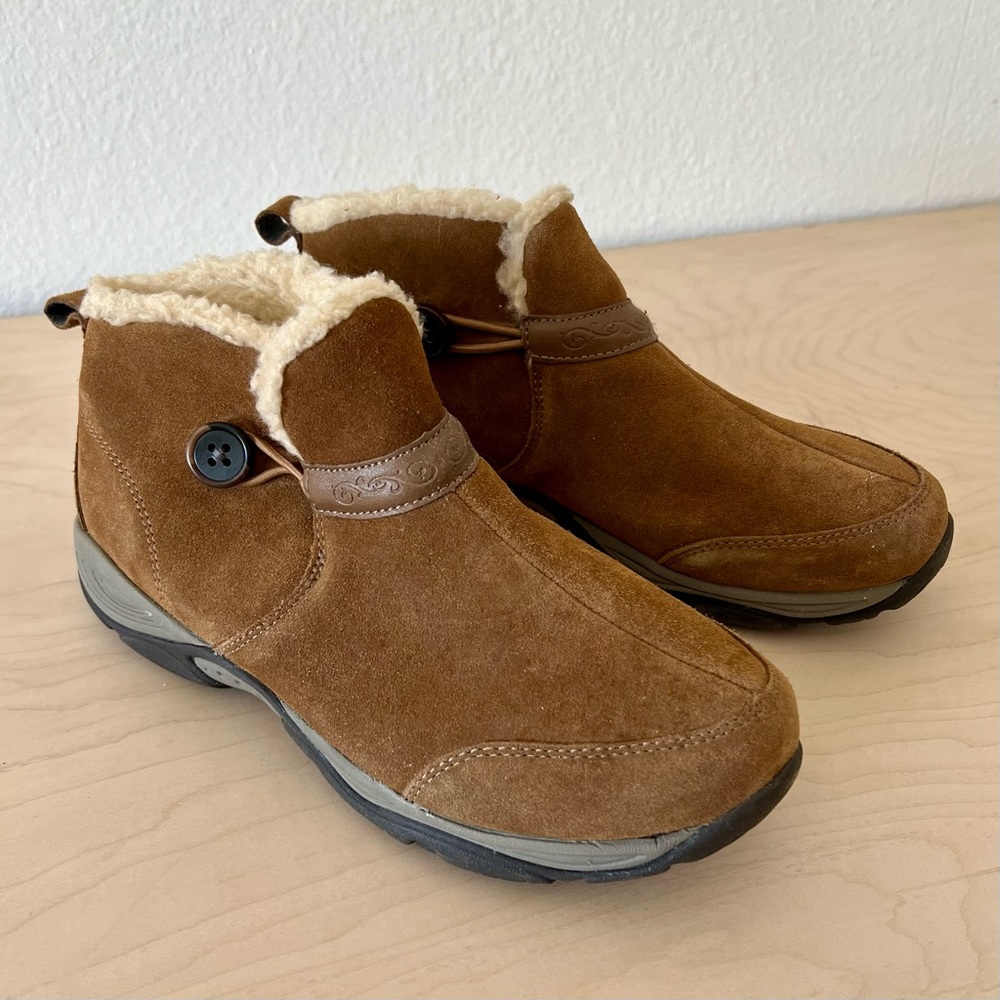 East Spirit Explore 24 Suede Faux Shearling Boots